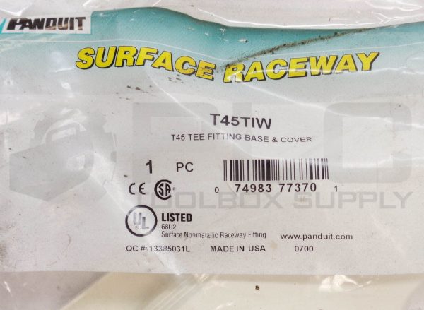 LOT OF 2 NEW PANDUIT T45TIW T-45 TEE FITTING - Image 4