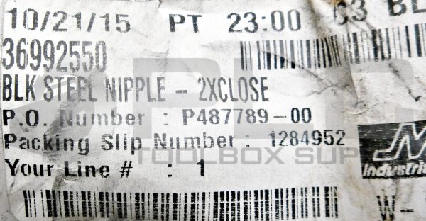 LOT OF 6 NEW MSC 36992550 STEEL NIPPLE 2" LONG 2" DIAMETER - Image 4