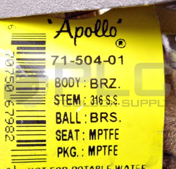 NEW APOLLO 71-504-01 1" BALL VALVE - Image 5