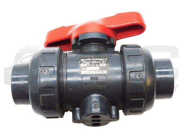 NEW ASAHI/AMERICA DUO-BLOC21 20-3/4 BALL VALVE 230PSI FKM