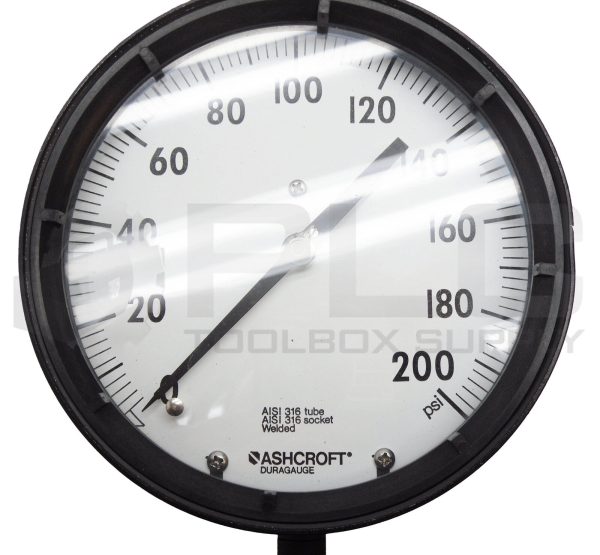 NEW ASHCROFT 60-1379-SS-04L PRESSURE GAUGE 200PSI 1379SS 1/2"NPT 60 1379 SS 04L - Image 4