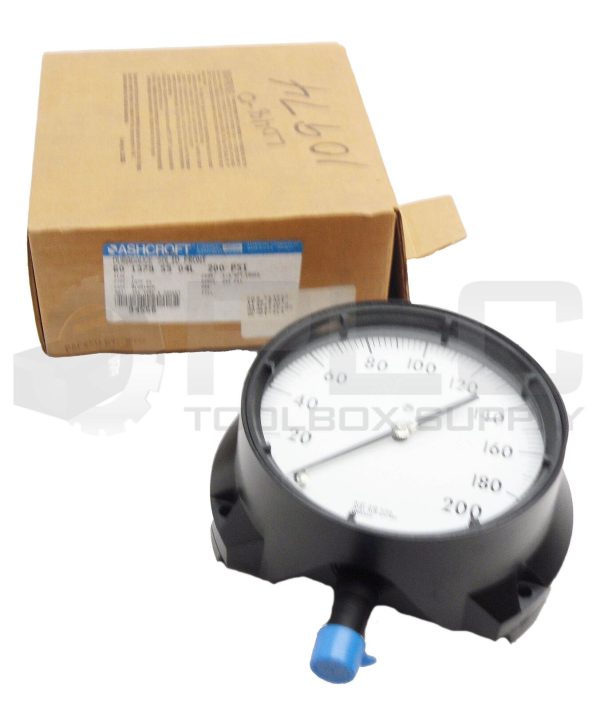NEW ASHCROFT 60-1379-SS-04L PRESSURE GAUGE 200PSI 1379SS 1/2"NPT 60 1379 SS 04L