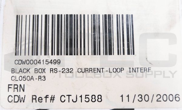 NEW BLACKBOX CL050A-R3 CURRENT LOOP INTERFACE CONVERTER 232/CL-E *READ* - Image 9