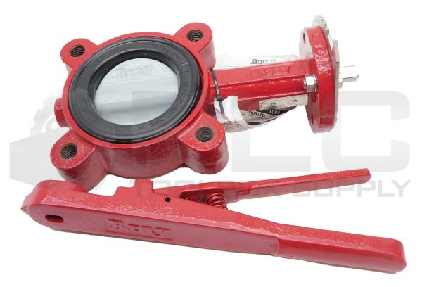 NEW BRAY 31 3" BUTTERFLY VALVE W/ HANDLE BODY A126 STEM 416SS 175PSI