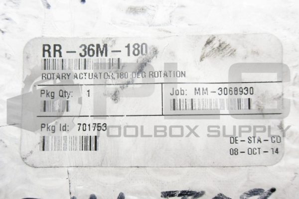 NEW DESTACO ROBOHAND RR-36M-180 ROTARY ACTUATOR 180 DEG ROTATION - Image 6