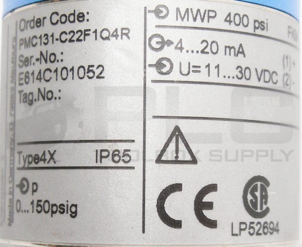 NEW ENDRESS + HAUSER CERABAR T PMC131-C22F1Q4R PRESSURE TRANSDUCER 52001356 NSNP - Image 8