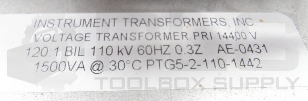 NEW INSTRUMENT TRANSFORMERS PTG5-2-110-1442 TRANSFORMER 1500VA *READ* - Image 5