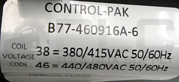 NEW JOSLYN CLARK CVC77U030606-46 COMPACT VACUUM CONTACTOR, B77-463012A-4 - Image 7