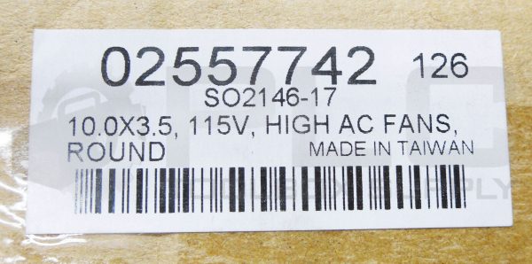 NEW NULINE 02557742 ROUND AXIAL FAN 115V 10.0X3.5 - Image 7