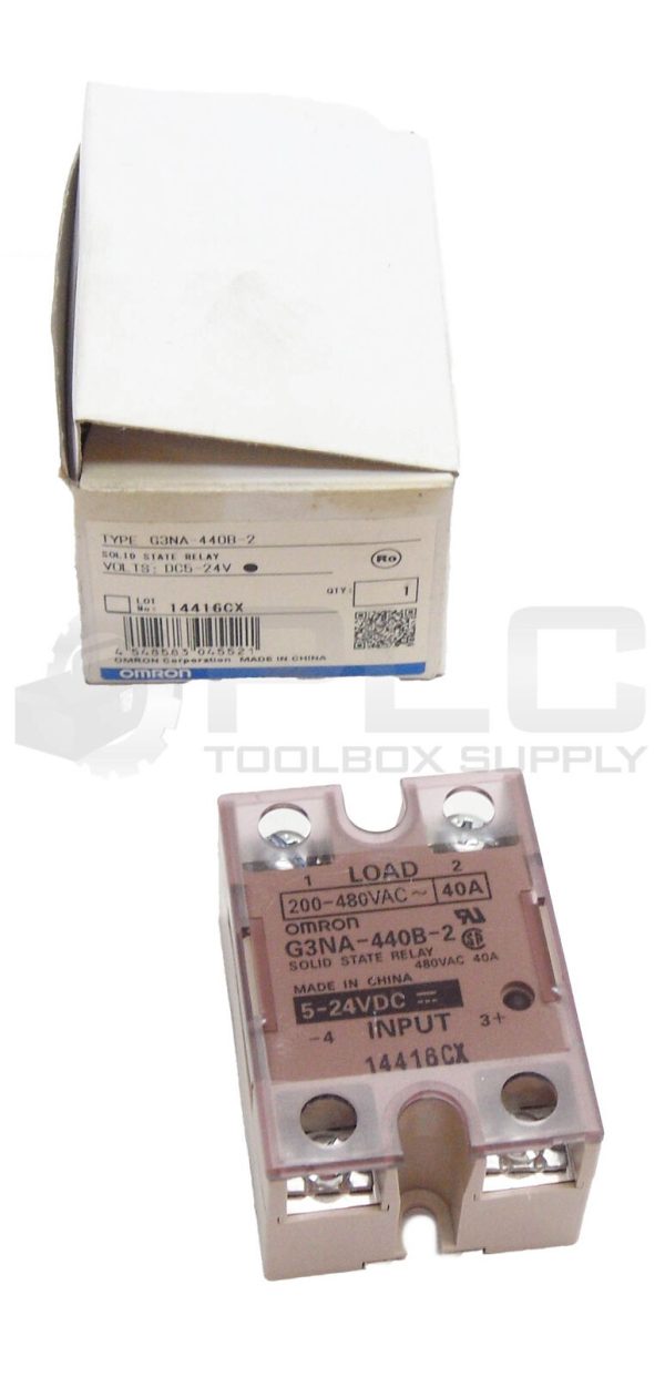 NEW OMRON G3NA-440B-2 SOLID STATE RELAY 5-24VDC 200-480VAC 40A