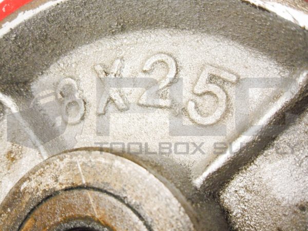 NEW POLYURETHANE ON CAST IRON WHEEL 8X2.5 ORANGE - Image 4