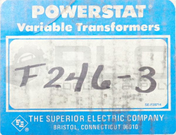 NEW POWERSTAT F246-3 TRANSFORMER 480V FREQ:60 3PH 0-560V 15AMPS 14.5KVA - Image 6