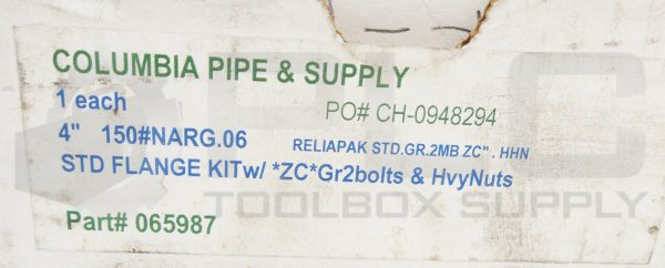 NEW RELI-A-PAK 065987 STANDARD FLANGE KIT 4" 150#NARG.06 - Image 6