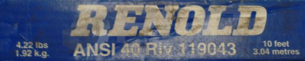 NEW RENOLD ANSI 40 RIV 119043 10 FEET 3.04 METRES CHAIN - Image 4