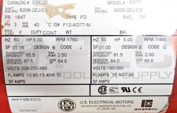 NEW R.L. DEPPMANN 1510-3AC-6.625BF PUMP 352GPM 32FT 5HP 1760RPM - Image 8