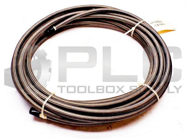 NEW SMOOTH BORE T1167-08 PTFE TEFLON STEEL BRAIDED HOSE TUBE APPROXIMATELY 44FT - Image 3