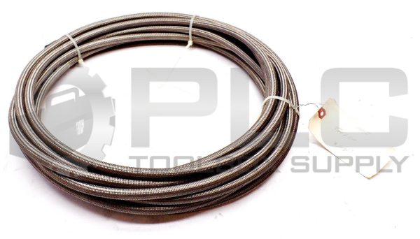 NEW SMOOTH BORE T1167-08 PTFE TEFLON STEEL BRAIDED HOSE TUBE APPROXIMATELY 44FT