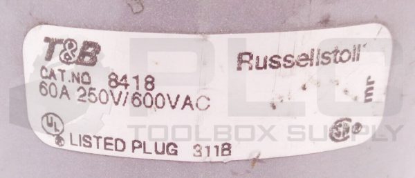 NEW T&B 8418 CORD BODY PLUG COVER **COVER ONLY** - Image 5