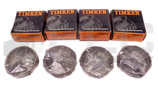 LOT OF 4 NEW TIMKEN LM67010 TAPERED ROLLER BEARING CUPS