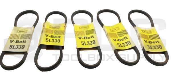 LOT OF 5 NEW WOODS 5L300 V-BELT 5/8"