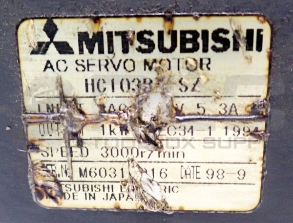 MITSUBISHI HC103BS-SZ AC SERVO MOTOR W/ OSE105S2 ROTARY ENCODER - Image 5