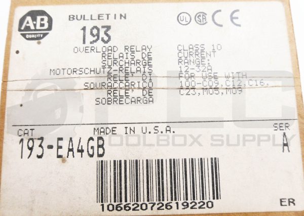 NEW ALLEN BRADLEY 193-EA4GB /A OVERLOAD RELAY 12-32A - Image 8
