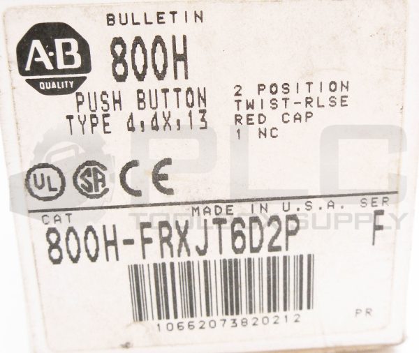 NEW ALLEN BRADLEY 800H-FRXJT6D2P /F PUSH BUTTON W/ 800T-XD2P /F 800H-FRXT D2P - Image 9