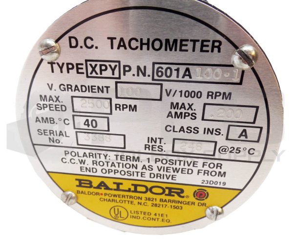 NEW BALDOR 601A100-1 TACHOMETER DC MOTOR 100V 1000RPM - Image 7