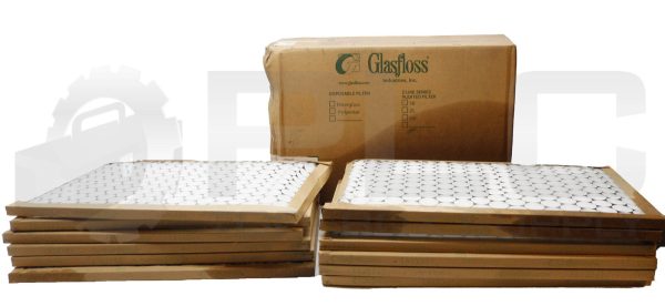 NEW BOX OF 12 GLASFLOSS PTA16251 DISPOSABLE AIR FILTERS 16X25X1 *READ*