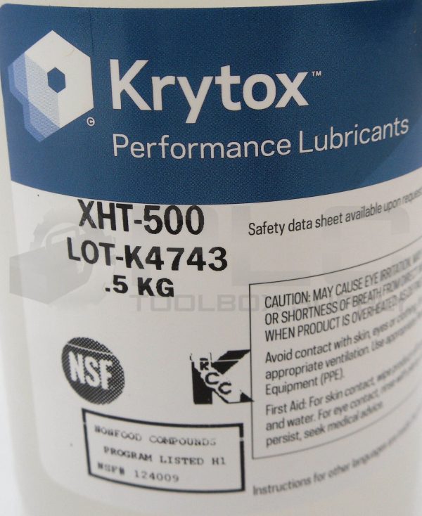 NEW CHEMOURS XHT-500 PERFORMANCE KRYTOX LUBRICANT .5KG *READ* - Image 5