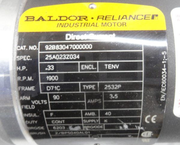 NEW DESTACO 601RDM6H24-270 ROTARY INDEXER W/ BALDOR 92B83047000000 MOTOR - Image 6