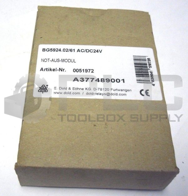 NEW DOLD BG5924.02/61 AC/DC24V SAFEMASTER RELAY - Image 3