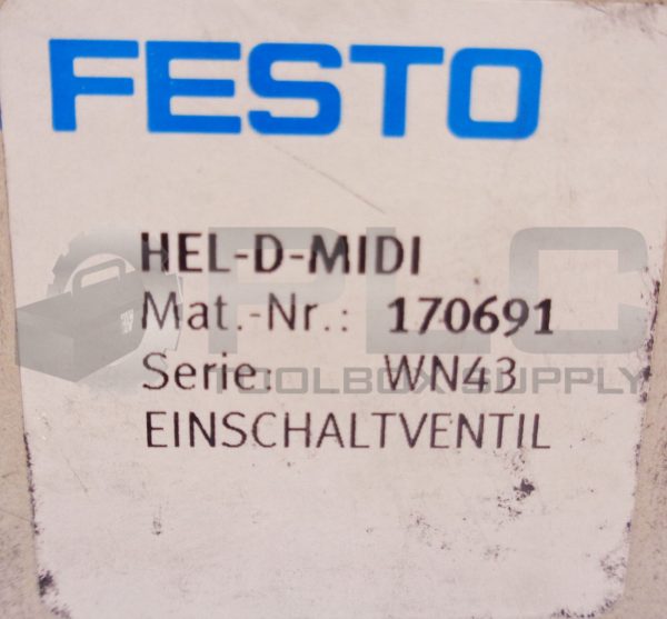 NEW FESTO 170691 WIN43 PNEUMATIC MODULAR AIR TREATMENT MANIFOLD HEL-D-MIDI - Image 5