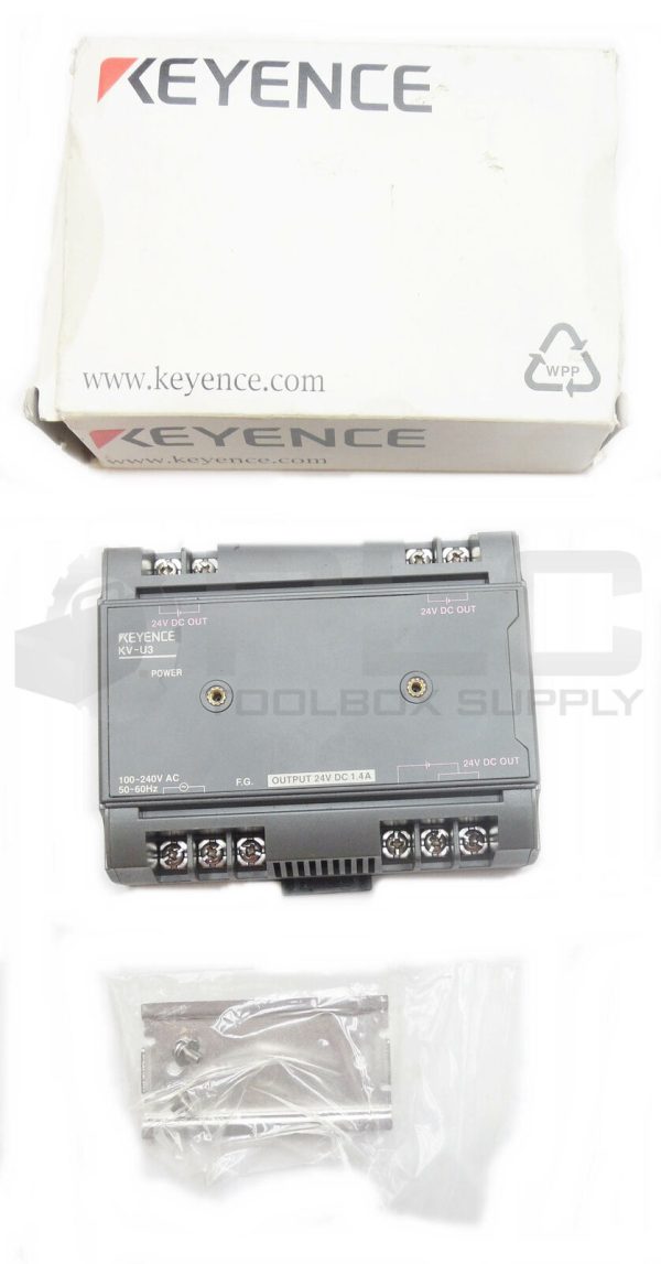 NEW KEYENCE KV-U3 POWER SUPPLY UNIT 1.4 AMP 24 VDC