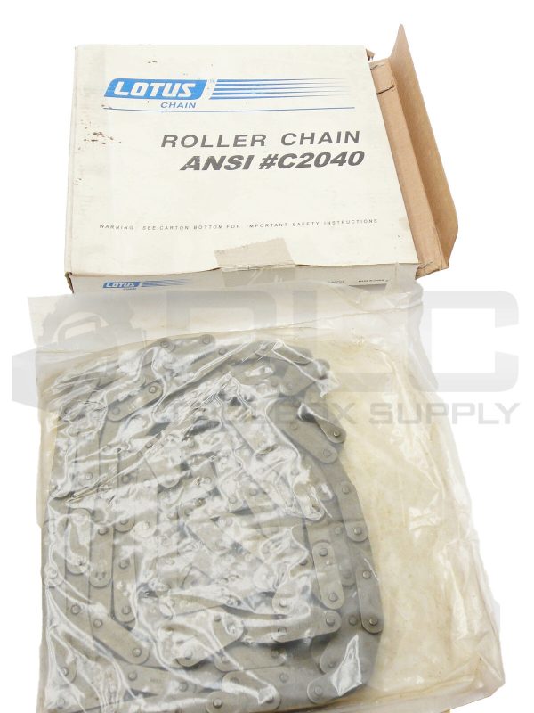 NEW LOTUS CHAIN C2040-1 ROLLER CHAIN 10' 3.048m C2040