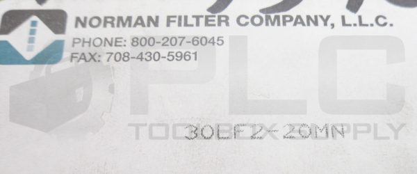 NEW NORMAN FILTER COMPANY 30LF2-20MN FILTER - Image 5