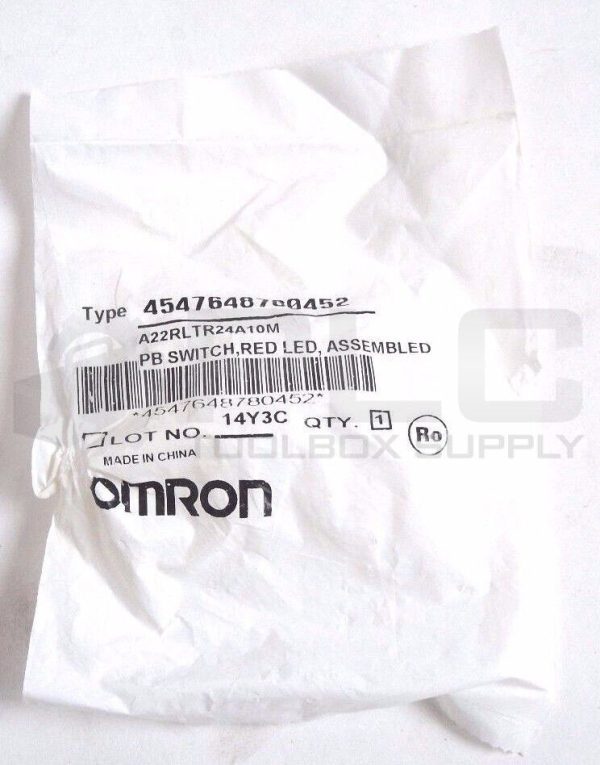 NEW OMRON A22RLTR24A10M RED LED PB SWITCH A22R-TN - Image 3
