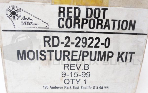 NEW RED DOT RD-2-2922-0 MOISTURE/PUMP KIT - Image 8