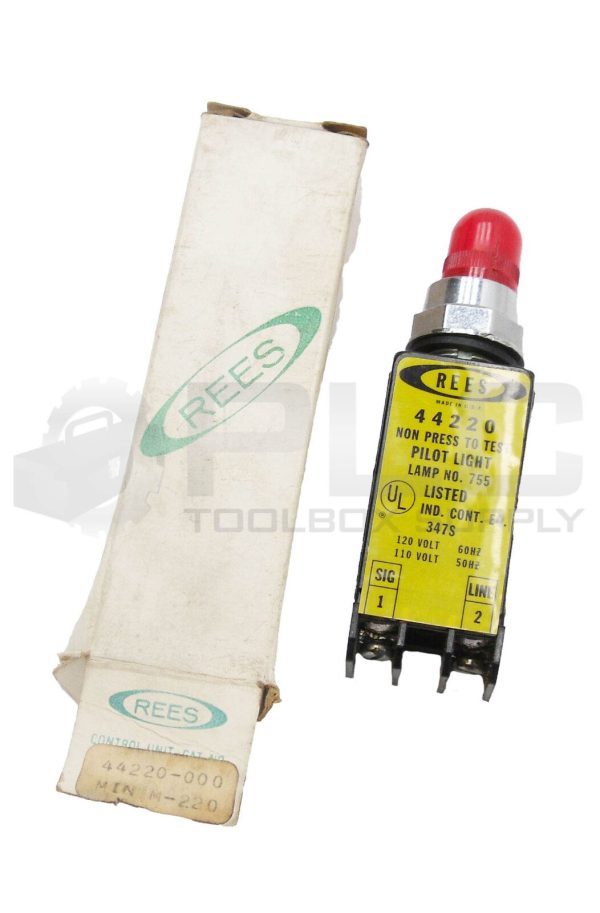 NEW REES 44220-000 PILOT LIGHT RED LENSE LAMP NO.755 44220
