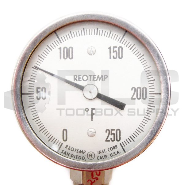 NEW REOTEMP INST. CORP REOTEMP X DIAL THERMOMETER 0-250°F 4" STEM MODEL X - Image 4