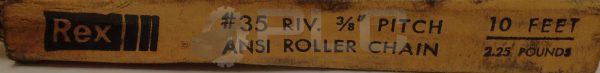 NEW REXNORD 35 RIV. 3/8 PITCH 10 FEET ROLLER CHAIN - Image 3