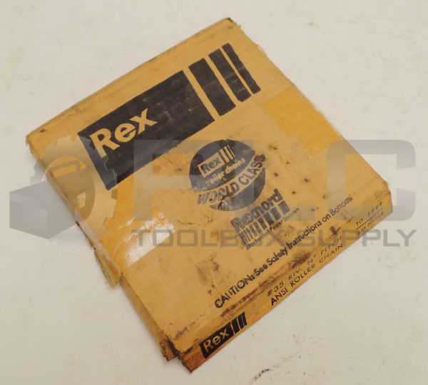 NEW REXNORD 35 RIV. 3/8 PITCH 10 FEET ROLLER CHAIN
