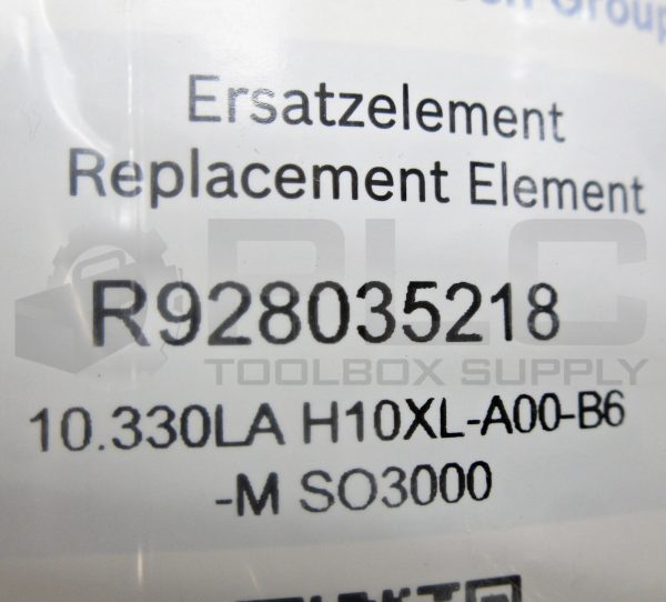 NEW REXROTH BOSCH R928035218 FILTER 10.330LA H10XL-A00-B6-M - Image 4