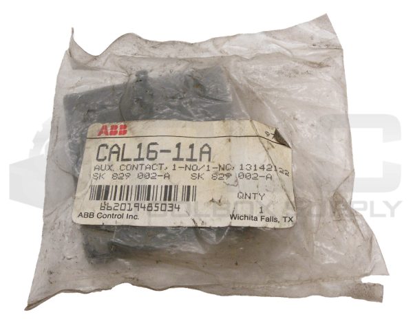 NEW SEALED ABB CAL16-11A AUXILIARY CONTACT 10A 600V SK 829 002-A