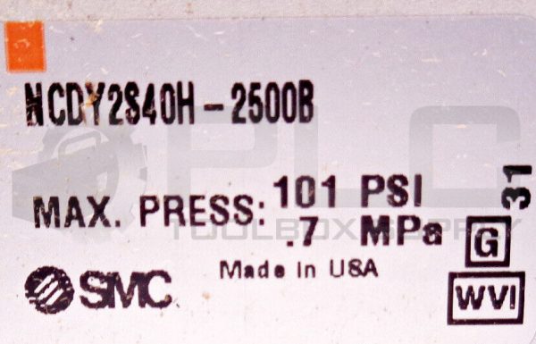 NEW SMC NCDY2S40H-2500B RODLESS CYLINDER 101PSI .7MPa - Image 5