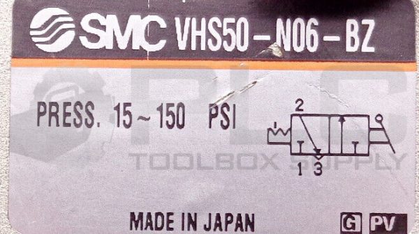 NEW SMC VHS50-N06-BZ PNEUMATIC PRESSURE RELIEF VALVE 15~150PSI - Image 4